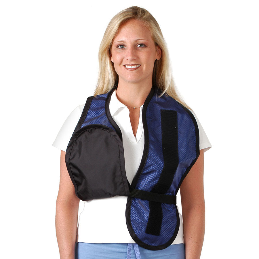 Radiation Safety BREAST SHIELD for spinal imaging & scoliosis studies
