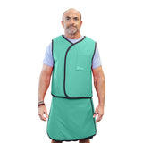 Custom Vest Skirt 2 Piece Radiation Safety Apron manufactured in the USA by ProTech Medical